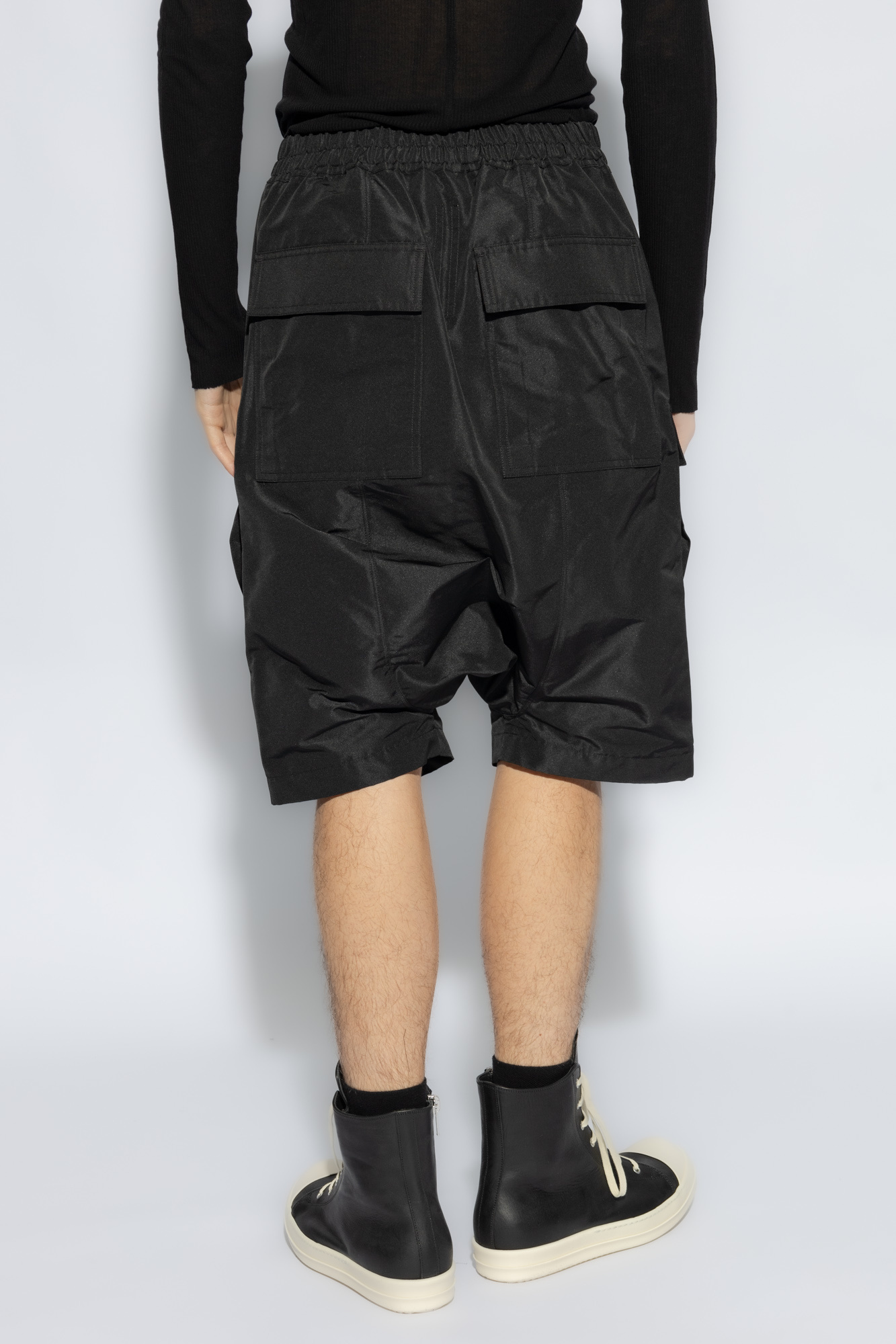 Black 'Pods' shorts jeans with pockets Rick Owens - Relaxed Fit 